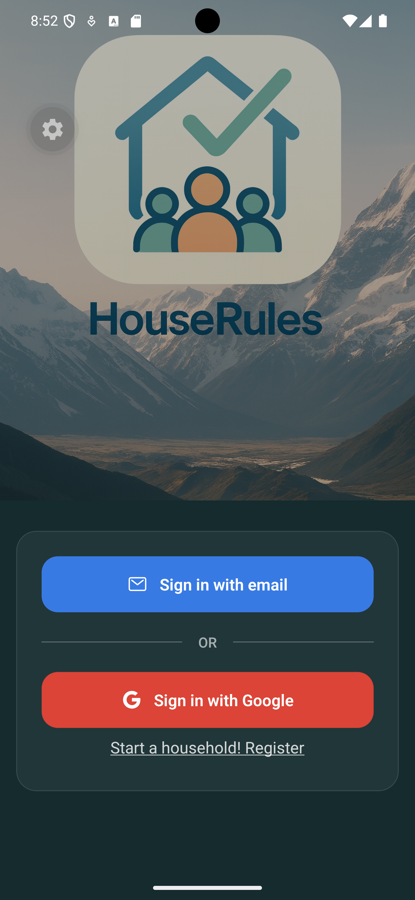 Login Screen